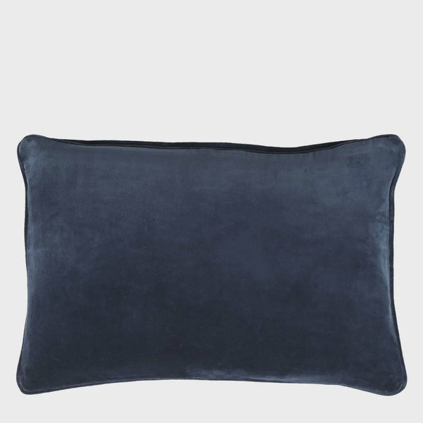 Papaya martha velvet fringed cushion - available at The White Place